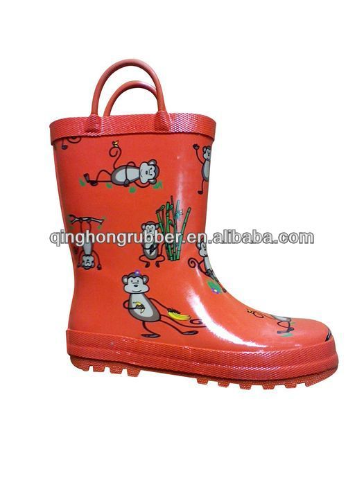 2013 fashion rubber kids rain boots, cheap kids rain boots