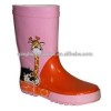 colorful cheap cartoon giraffe kids rubber rain boots