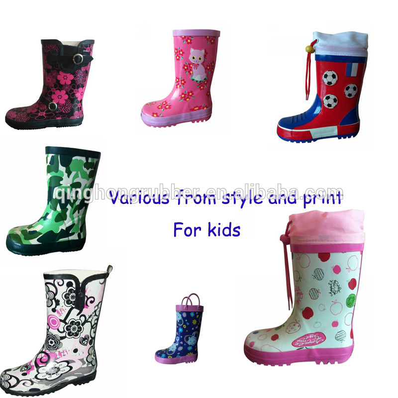 2015 spring high quality children rubber boots