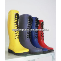 china laced fashionable rubber boots
