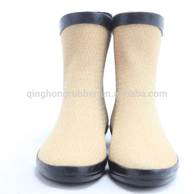 latest design Fashion women rubber rain boots