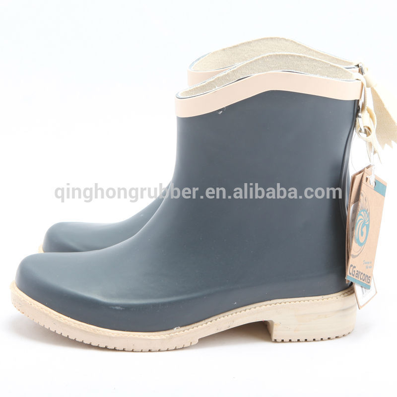 2014 latest design Ladies rubber rain boots