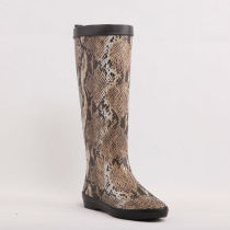 fashion design suede coated rubber boots