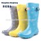 2015 latest snow printed women fashion rubber boots