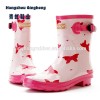 latest fashion women animal printing rain boots