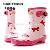 latest fashion women animal printing rain boots