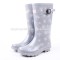 latest fashion snow printed rubber rain boots