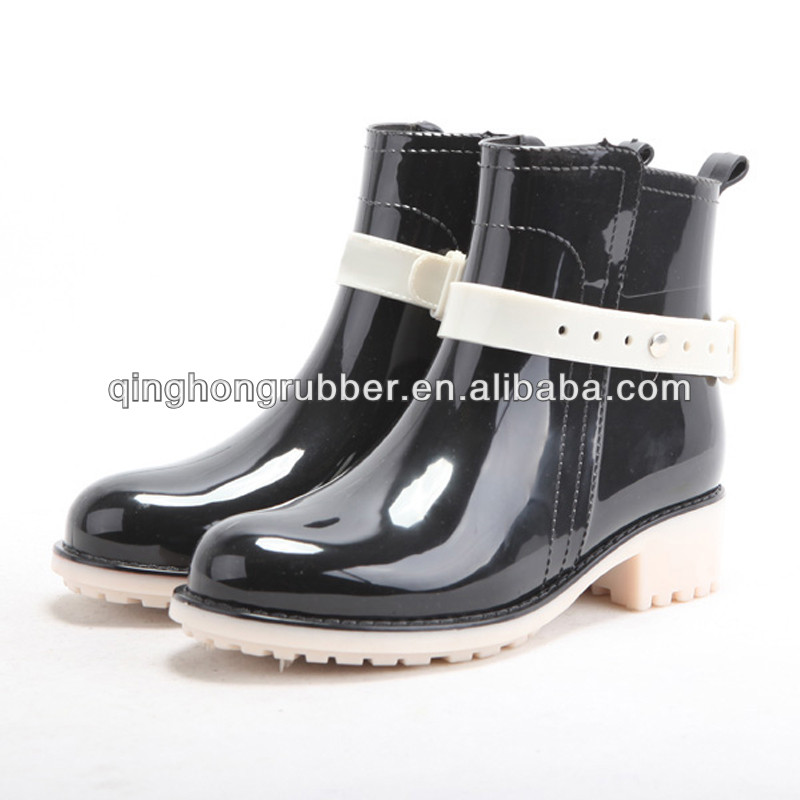 Most popular transparent pvc jelly rain boots for women 2013