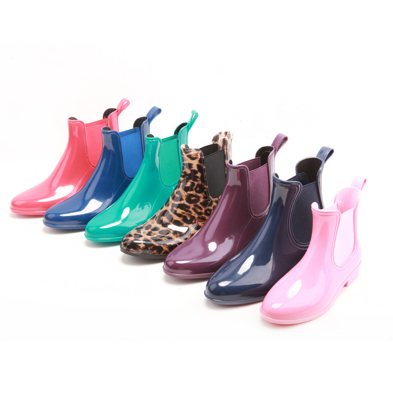 Colorful Shiny Yellow Fancy Rain Boots, Hot Sell Rain Boots for Girl