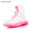 PVC Clear Rain Boots, China Factory Ankle Rain Boots, Female Rain Boots Stock