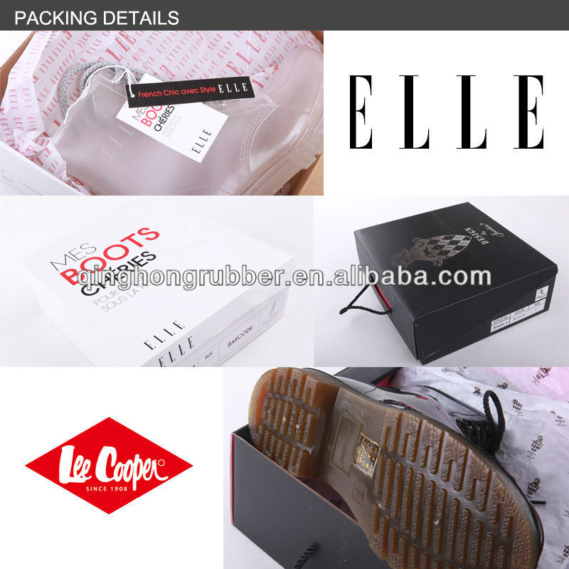 2014 Manufacturer Wholesale High Quality PVC Women Fashion Rain Boots