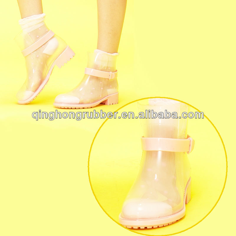 Hot Wholesale PVC Boots/PVC Transparent Rain Boots