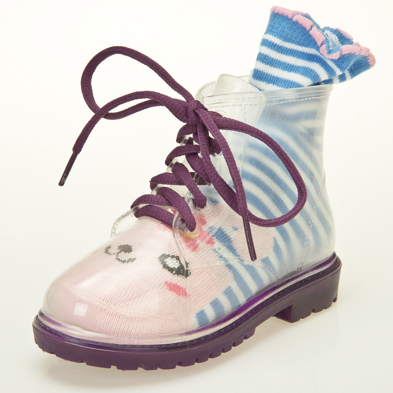 Manufacturer Transparent Kids Boots Wholesale Fashion Kids Rain Boots