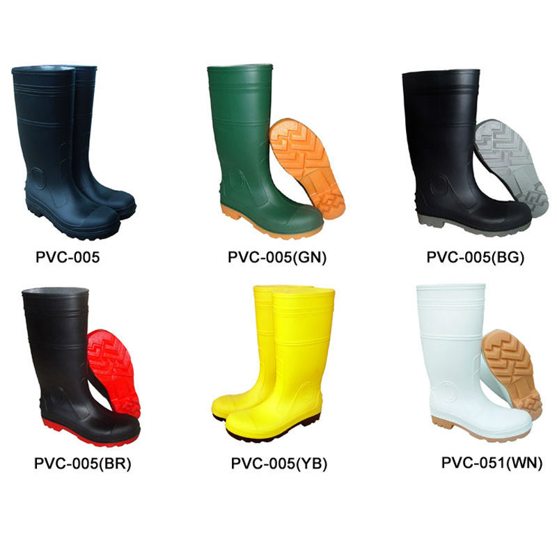 Good Quality CE EN 20345 S5 Construction Safety Rain Boots Gumboots