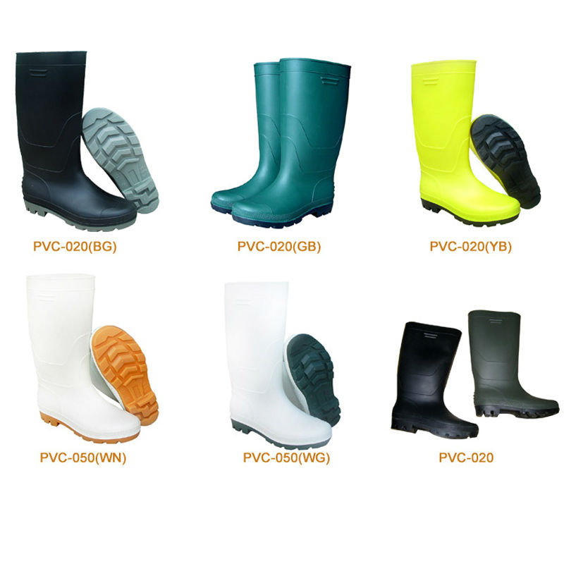 China Factory Yellow PVC Industry Safety Boots