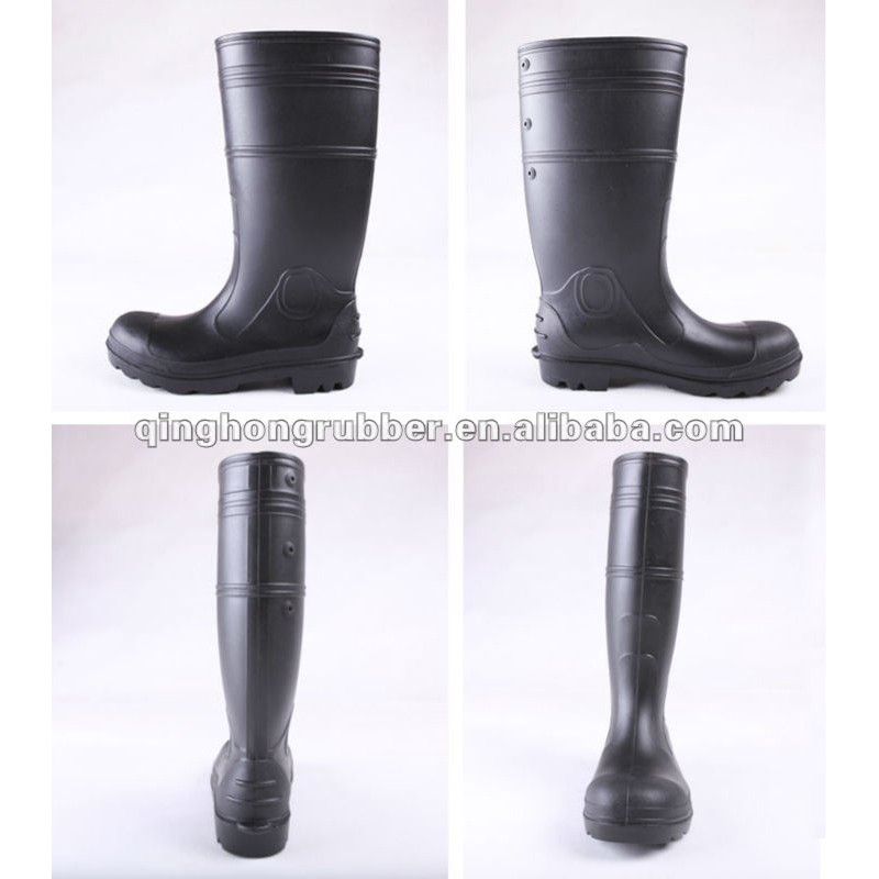 Black en iso 20345 safety boots
