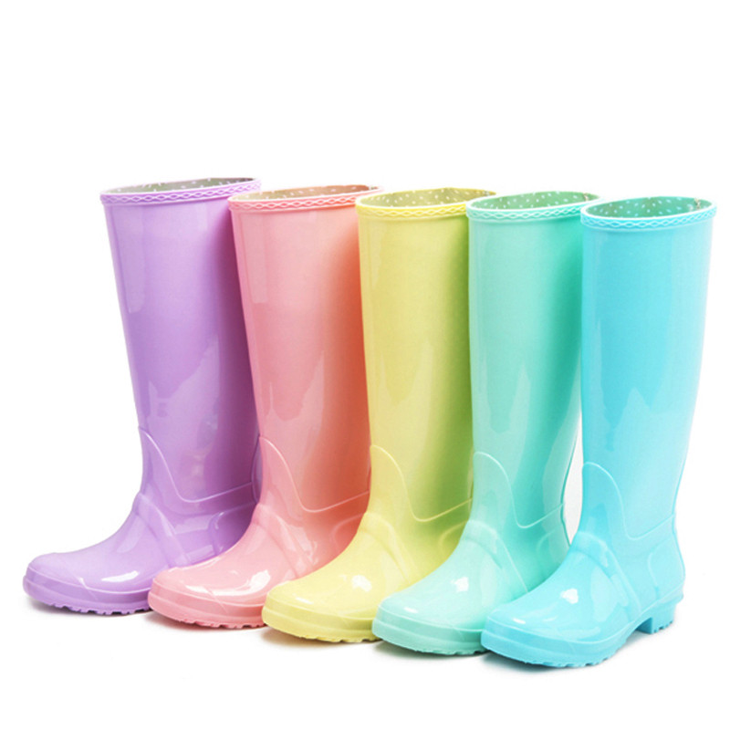 China Factory Ladies PVC Jelly Rain Boots