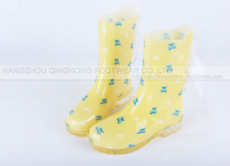 yellow/white wellington boots,wellington rain boots