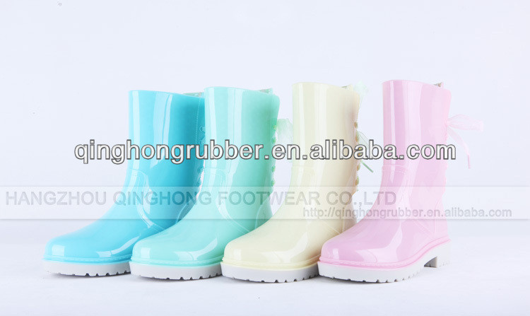 (New Arrival)!PVC custom made rain boots, platform boots shoes