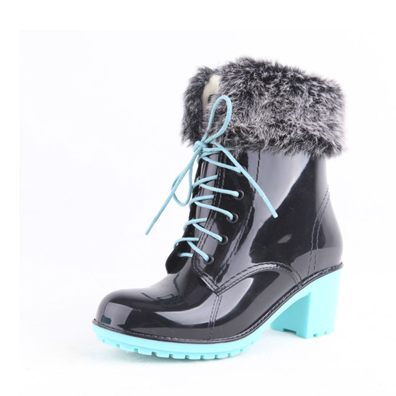 Best Selling PVC Women Rain Boots/Women High Heel Rain Boots