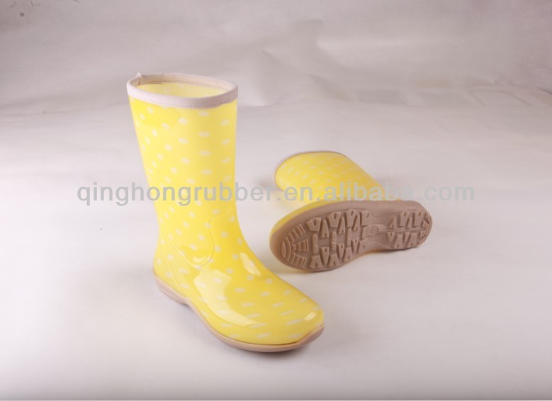 2014 women fashion Jelly PVC rain boots