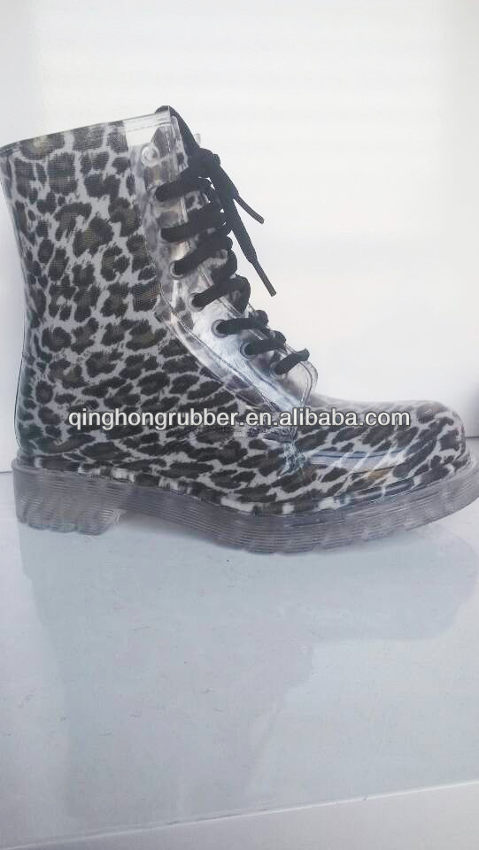 lace up pvc rain boots