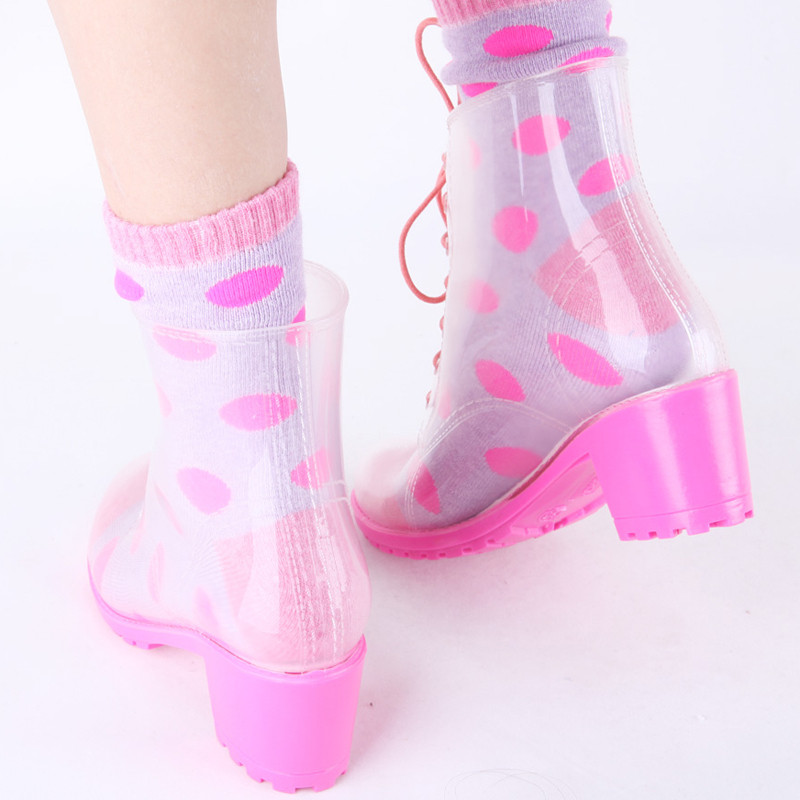 Fashion Women High Heel Rain Boots Wholesale