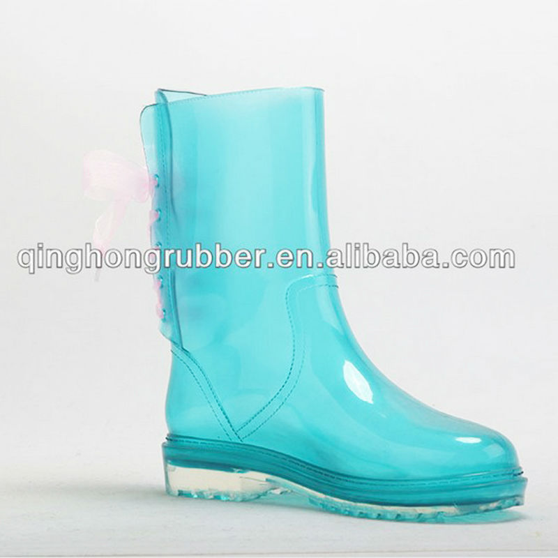Girls Fancy Galoshes Rain Boots