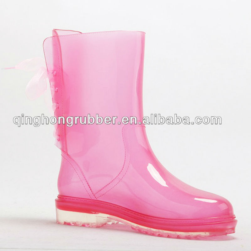 Girls Fancy Galoshes Rain Boots