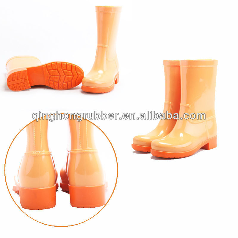 Mature Sexy Competitive Price PVC Colorful Rain Boots/ Women Boots