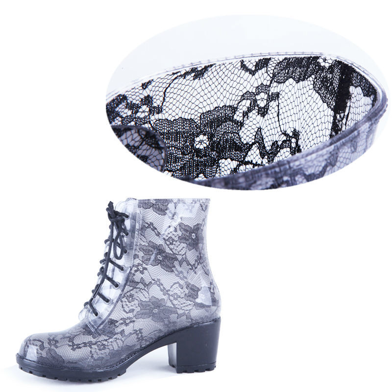Women rain boots wholesale/lace