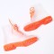 Customize PVC Boots, Custom Logo Rain Boots, Orange Translucent Color Martin Rain Boots
