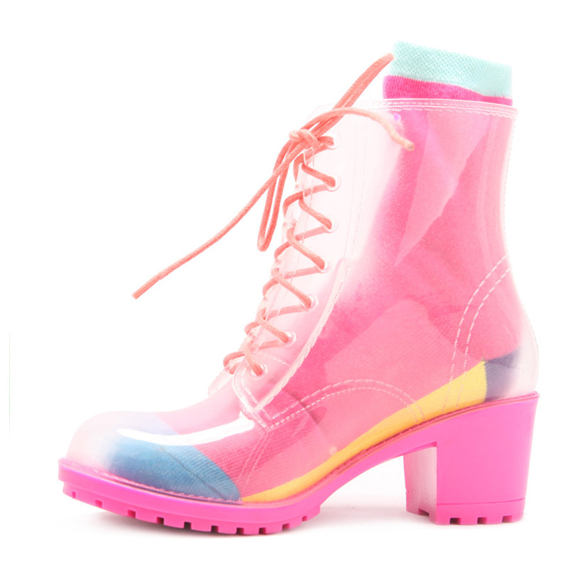 Fashion Women High Heel Rain Boots Wholesale