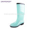 2014 Fashion ladies colorful cheap transparent PVC rain boots