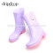 china manufacture latest fashionable women colorful rain boots