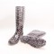 2015 latest design fashion PVC rain boots leopard rain boots