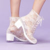 2014 Fashion Transparent Boots dance boots lace rain boots