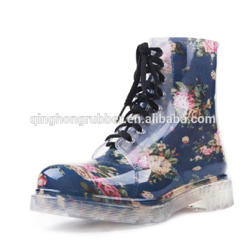 Promotional Gift Women Plastic Clear Rain Boots PVC Clear Boots