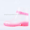 New style Women ankle PVC transparent 2014 clear rain boots