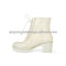 women white lace high heel/flat rain shoes