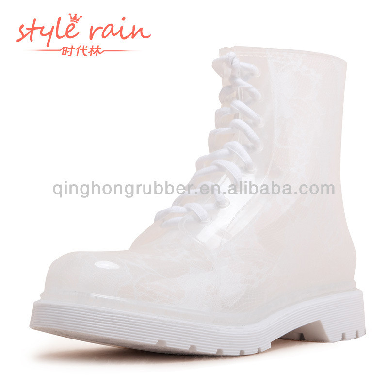 2014 china Factory PVC Transparent Rain Boots