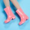 China Factory PVC Rivet Women Rain Boots