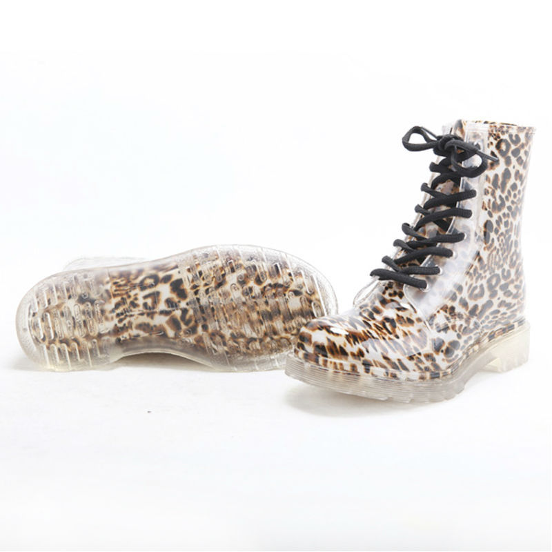 camo rain boots/leopard print women shoes