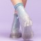Hot Fashion PVC Women Boots, Shiny Blue Rain Boots Europe