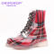 Red Color Lining New Customs Design PVC Boots, PVC Plastic Boots for Rain