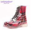 Red Color Lining New Customs Design PVC Boots, PVC Plastic Boots for Rain