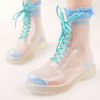 Fashion Decorative Custom Made PVC Transparent Plastic Rain Boots for Women