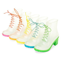 2014 Manufacturer China PVC high heel rain boots wholesale