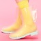 China Manufacturer PVC Women Transparent Rain Boots, Cute Polka Dots Rain Boots