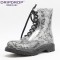 2014 Wholesale Lace-Up Ankle Martin Boot PVC Clear Rain Boot Fashion Lace Rain Boots